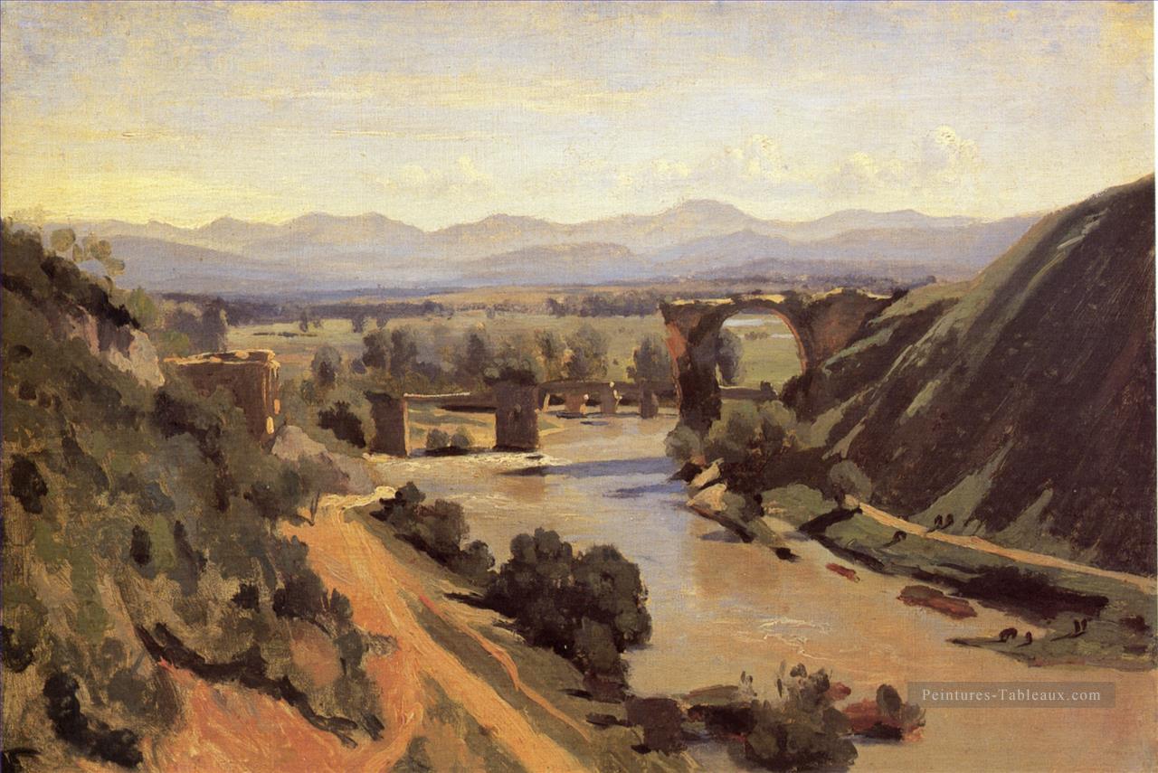 Le Pont Augustan à Narni Jean Baptiste Camille Corot Peintures à l'huile